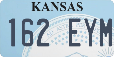 KS license plate 162EYM