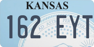 KS license plate 162EYT