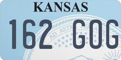 KS license plate 162GOG