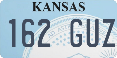 KS license plate 162GUZ