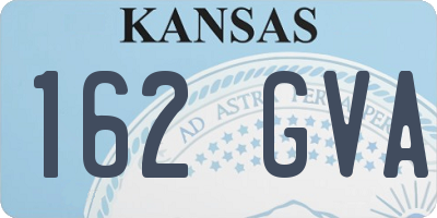 KS license plate 162GVA