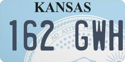 KS license plate 162GWH