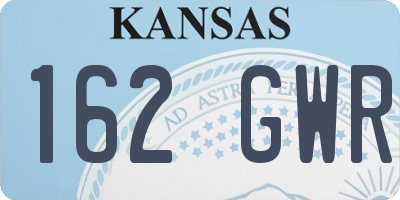 KS license plate 162GWR