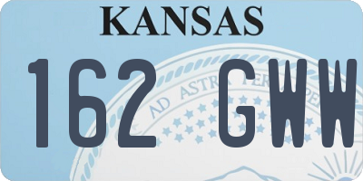 KS license plate 162GWW