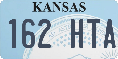 KS license plate 162HTA