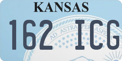 KS license plate 162ICG