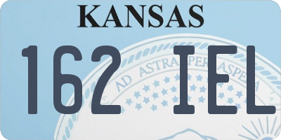 KS license plate 162IEL
