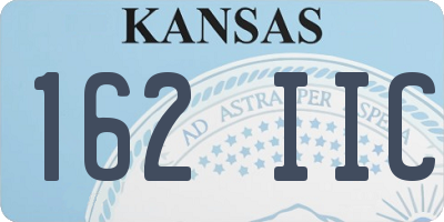 KS license plate 162IIC
