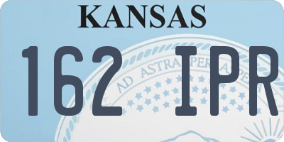 KS license plate 162IPR