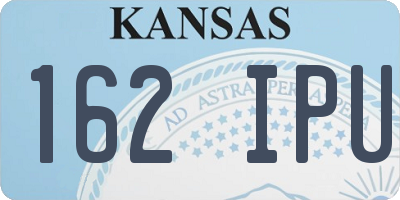 KS license plate 162IPU