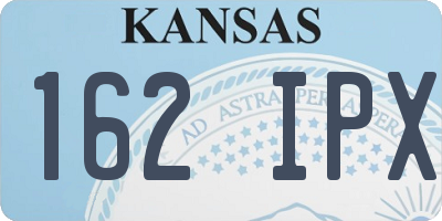 KS license plate 162IPX