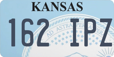 KS license plate 162IPZ