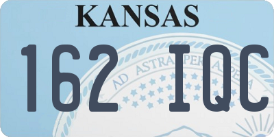 KS license plate 162IQC