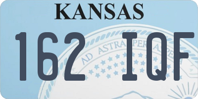 KS license plate 162IQF