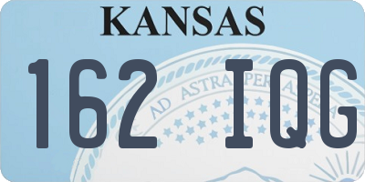 KS license plate 162IQG