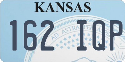 KS license plate 162IQP