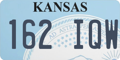 KS license plate 162IQW