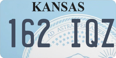 KS license plate 162IQZ
