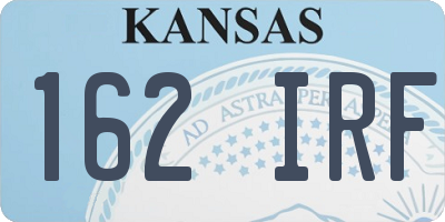 KS license plate 162IRF