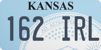 KS license plate 162IRL