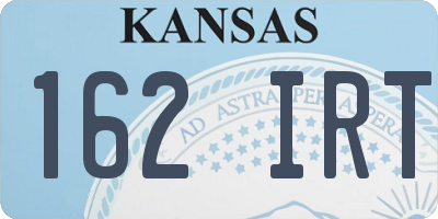 KS license plate 162IRT