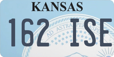 KS license plate 162ISE