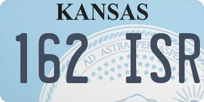 KS license plate 162ISR