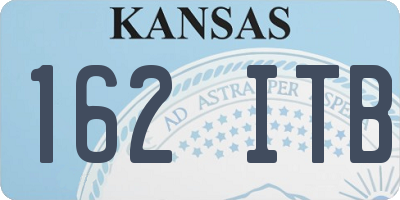 KS license plate 162ITB