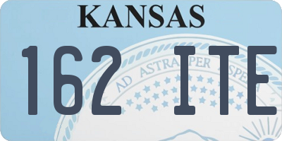 KS license plate 162ITE