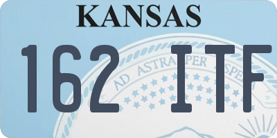 KS license plate 162ITF