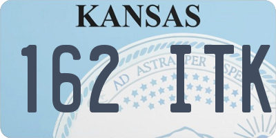 KS license plate 162ITK