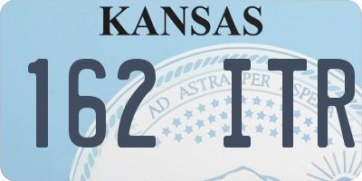 KS license plate 162ITR