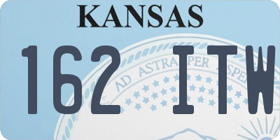 KS license plate 162ITW