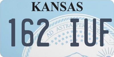 KS license plate 162IUF
