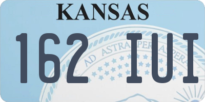 KS license plate 162IUI