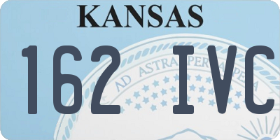 KS license plate 162IVC