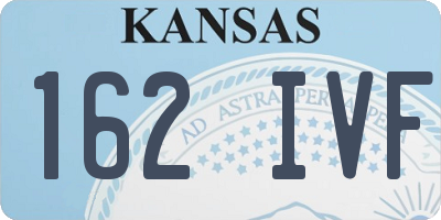 KS license plate 162IVF