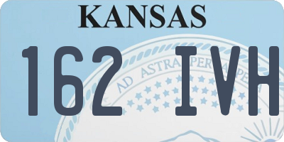 KS license plate 162IVH