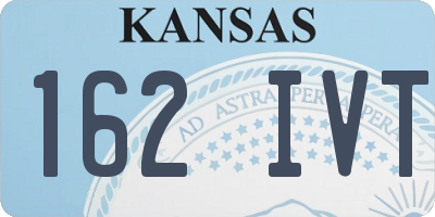 KS license plate 162IVT