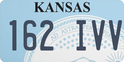 KS license plate 162IVV