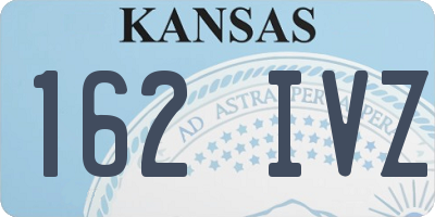 KS license plate 162IVZ