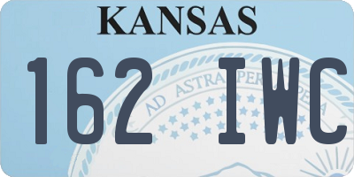 KS license plate 162IWC
