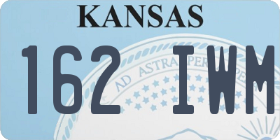 KS license plate 162IWM