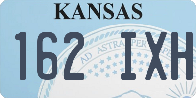 KS license plate 162IXH