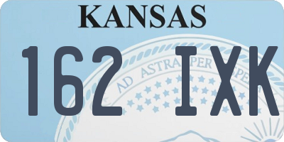 KS license plate 162IXK