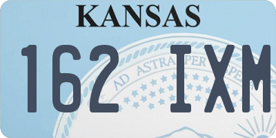 KS license plate 162IXM