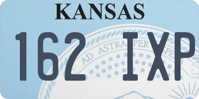KS license plate 162IXP