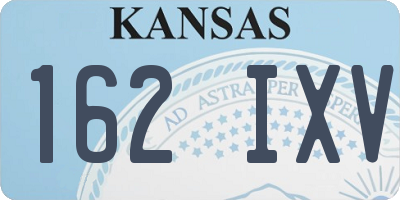 KS license plate 162IXV