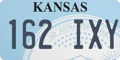KS license plate 162IXY