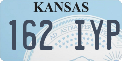 KS license plate 162IYP